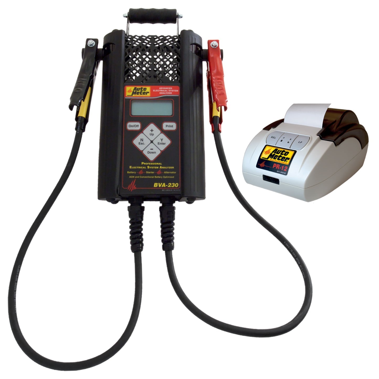 AutoMeter BVA-230 Professional Grade Intelligent Hand Held Electrical System Analyzer Kit W/PR-12 PRINTER BVA-230PR
