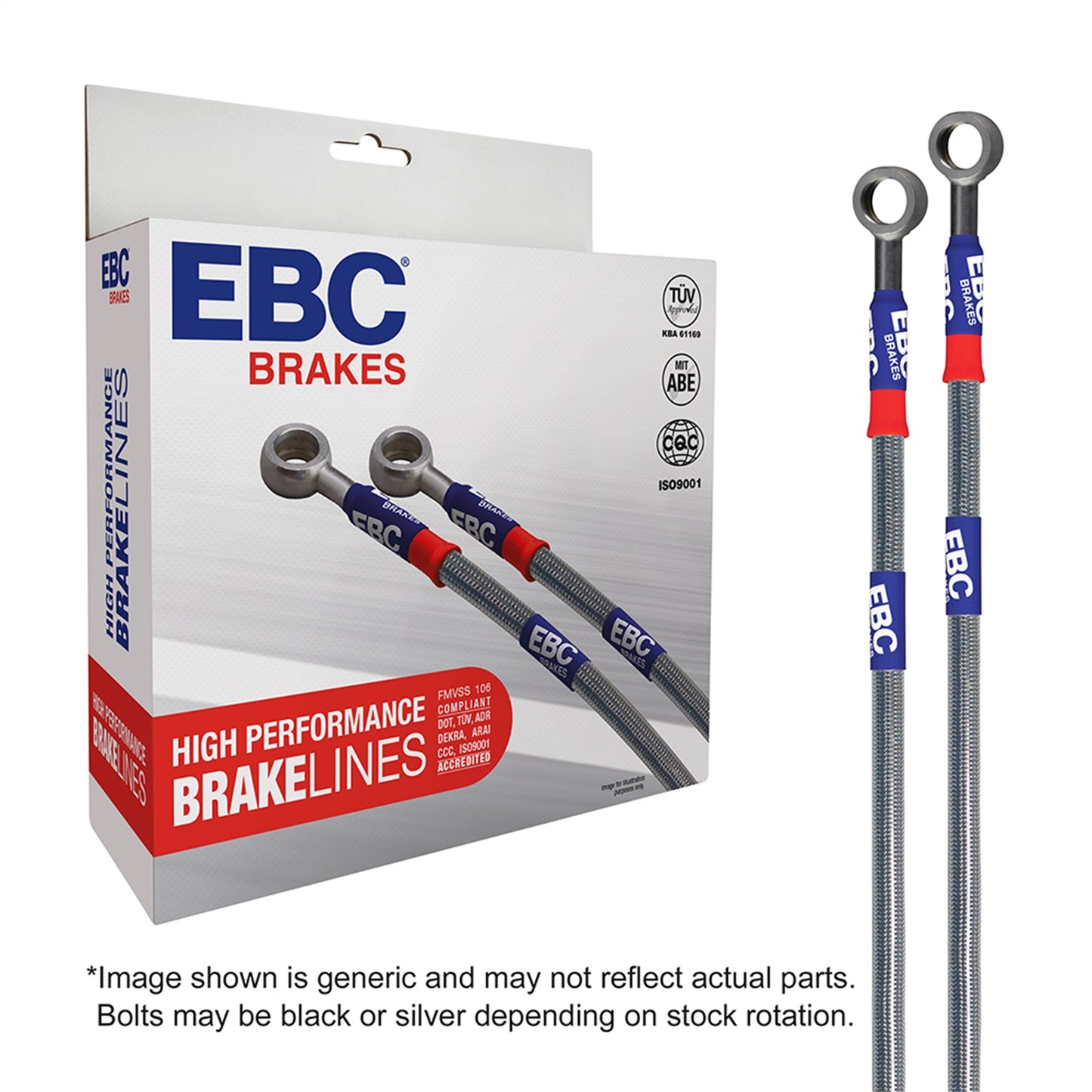 EBC BLA7762-3L EBC Stainless Braided Brake Lines