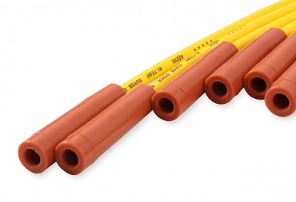 ACCEL Spark Plug Wire Set - 8mm - Yellow with Orange Straight Boots ACC-24040 4040