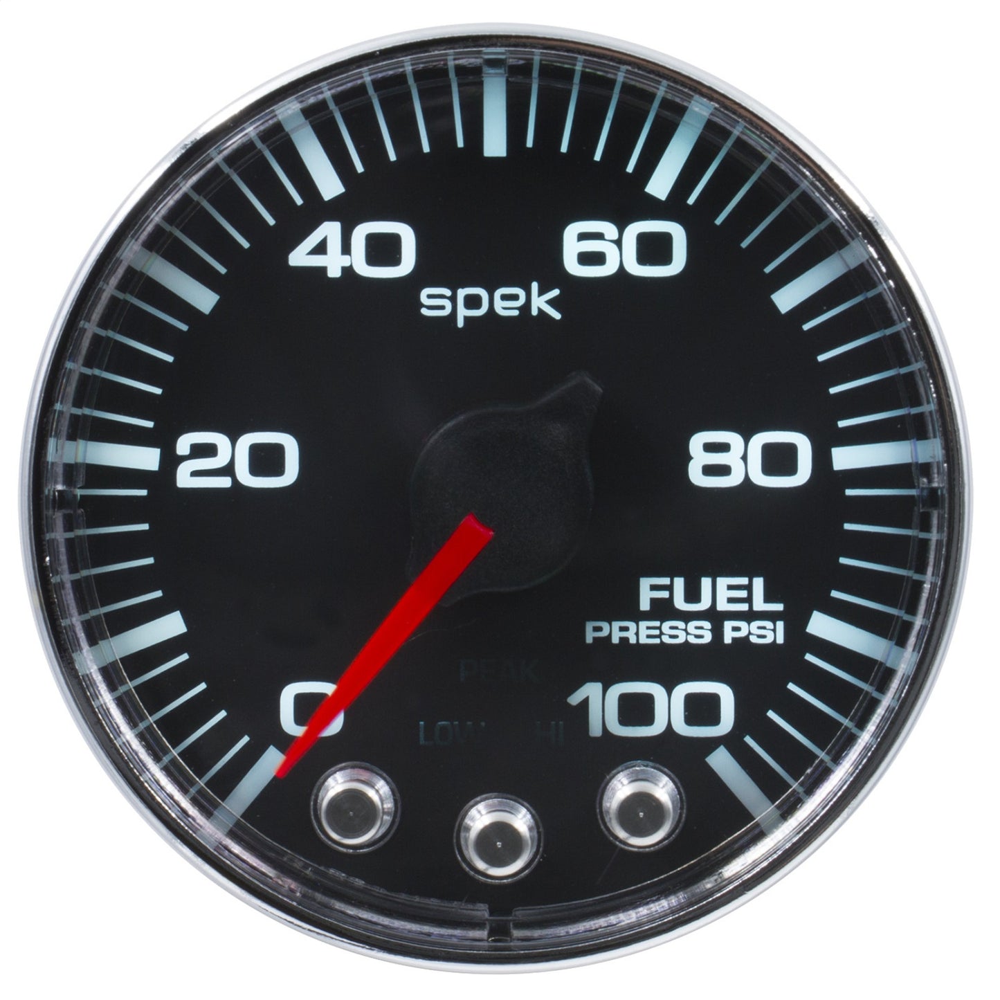 AutoMeter 2-1/16 in. FUEL PRESSURE 0-100 PSI SPEK-PRO BLACK/CHROME P314318