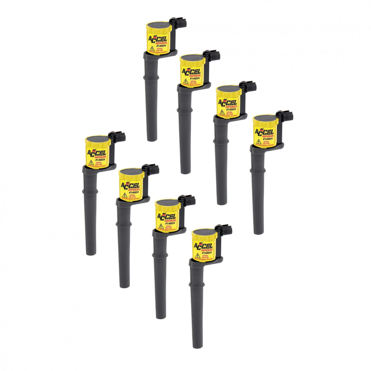 ACCEL Ignition Coil - SuperCoil -Ford 4 valve modular engine 4.6/5.4L - 8 Pack 140034-8