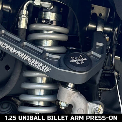 1.25" KINETIK Upper Control Arm Uniball Cap Kit (Press On)
