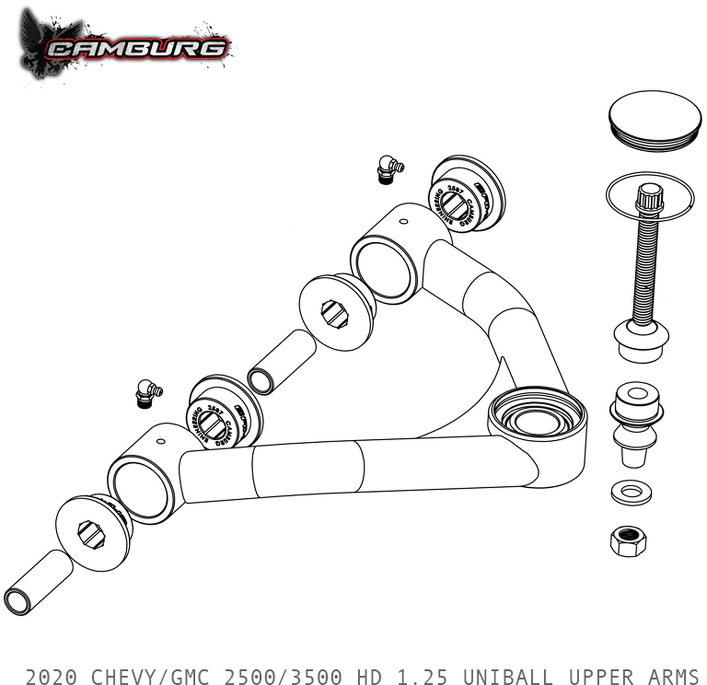 Camburg Chevy/GMC Performance Uniball Upper Arms