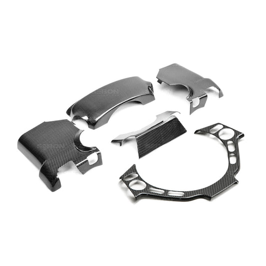 Seibon Carbon CFI0910NSGTR-G Carbon fiber steering column surround trim (4 pcs) for 2009-2014 Nissan GTR