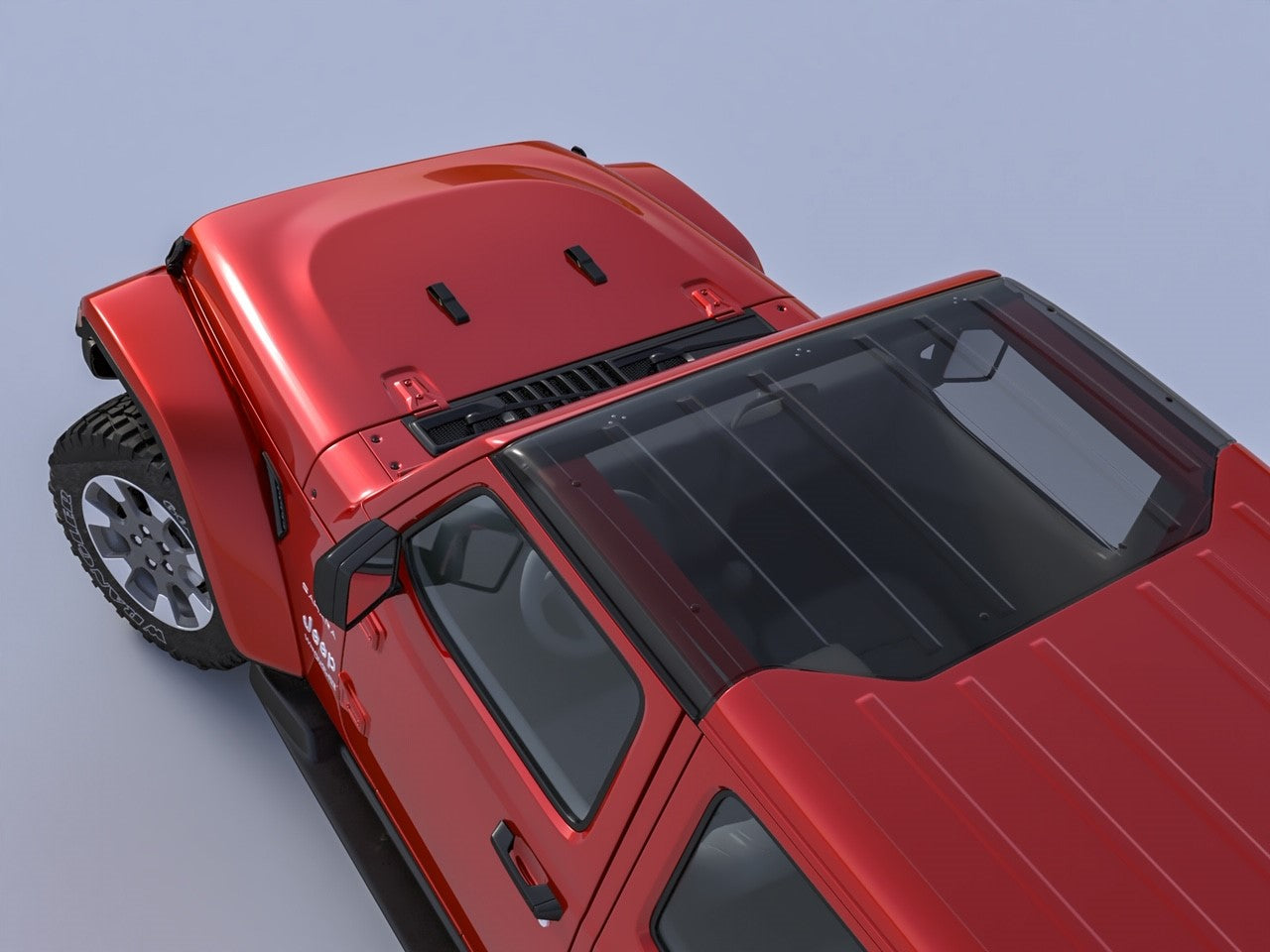 ClearLidz Jeep JL/JT Clear Panorama Hardtop Panel for 18-Present Wrangler JL /JLU and 20-Present Gladiator JT 4 Door ClearLidz CL300