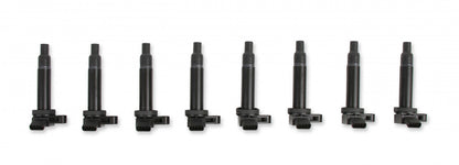 ACCEL Ignition Coils - 1998-2010 Toyota, 4.7L/Lexus 4.3L, V8 Engines, 8-Pack, Black 140083K-8