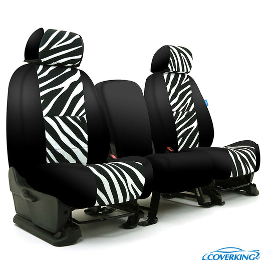 Coverking Custom Seat Cover Neosupreme Designer Print Black Sides