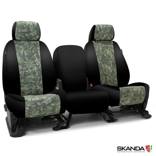 Coverking Custom Seat Cover Skanda Camo Black Sides