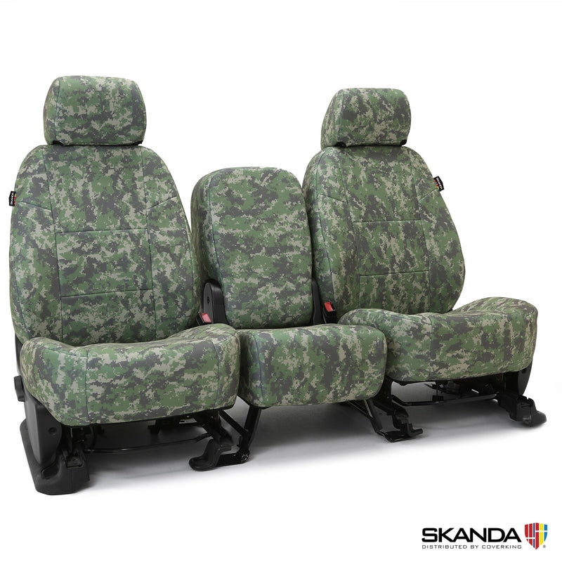 Coverking Custom Seat Cover Skanda Camo Black Sides