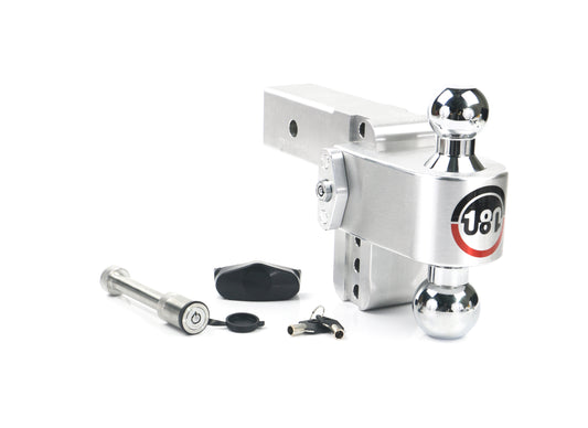 Weigh Safe Turnover Ball 4" Drop Hitch With 2.5" Shank- Keyed Alike WS05 Included CTB4-2.5-KA