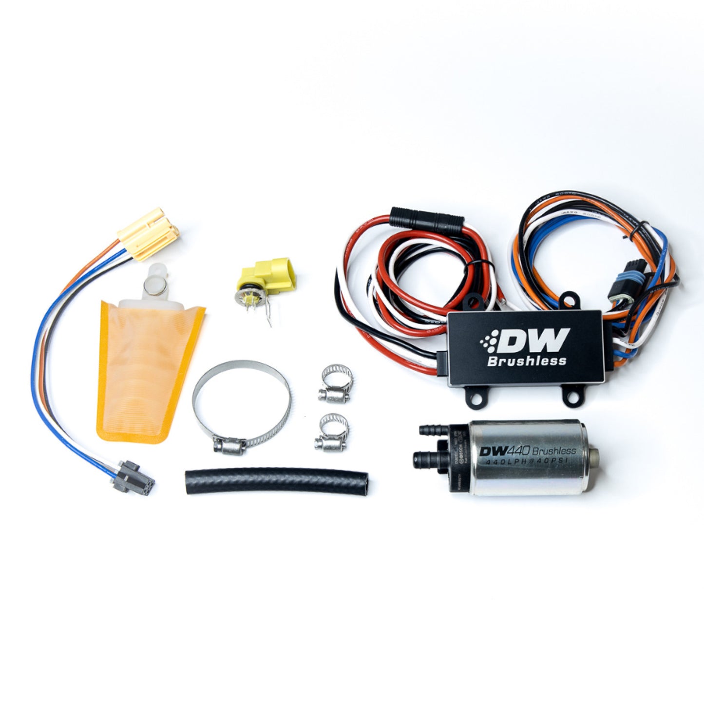 Deatschwerks 440lph In-Tank Brushless Fuel Pump, PMW Controller & 9-0903 Install Kit DEW-7-441-C103-0903