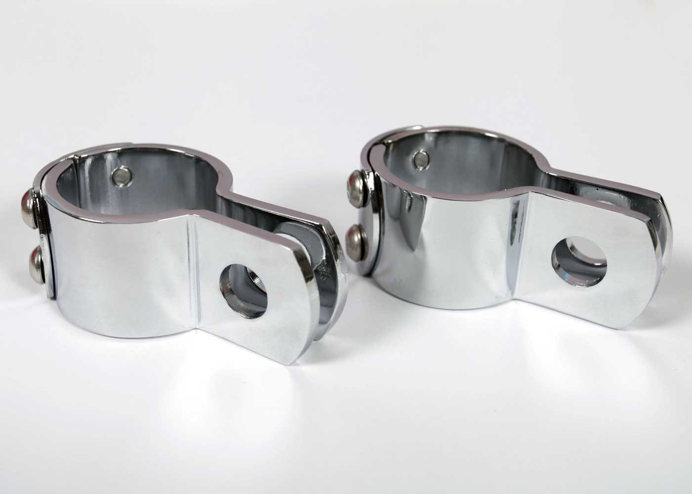 Quake LED - QBU258 - 1 1/8 Inch Chrome Bar Clamp Universal