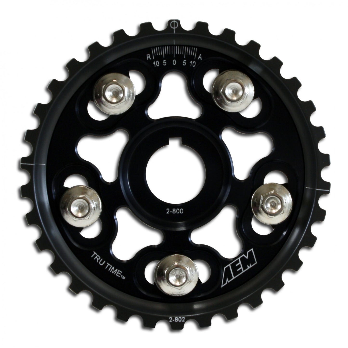 AEM Tru-Time Adjustable Cam Gear Black 5-Bolt Acura / Honda 23-802BK