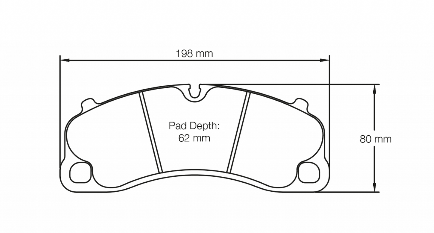 PAGID Racing Pagid Porsche 991 911 Speedster, GT3/RS, Turbo, Cayman GT4 RST3 Front Brake Pads 4924-RST3