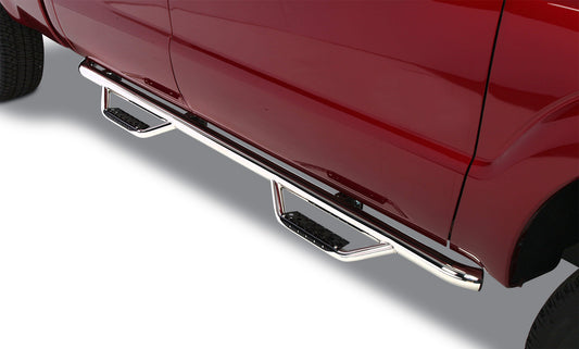 Go Rhino D24044PS Dominator Classic D2 SideSteps With Mounting Bracket Kit Polished Stainless Steel