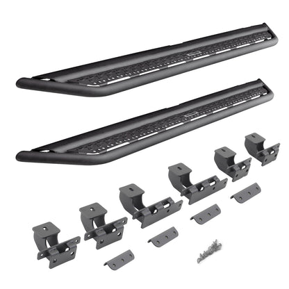 Go Rhino D64129T Dominator Xtreme D6 SideSteps With Mounting Bracket Kit Textured Black