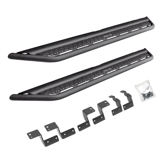 Go Rhino D64425T Dominator Xtreme D6 SideSteps With Mounting Bracket Kit Textured Black