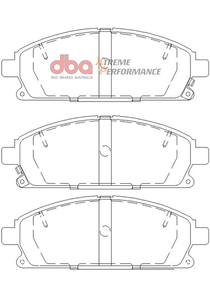 Disc Brakes Australia Xtreme Performance Brake Pad Set DB1333XP
