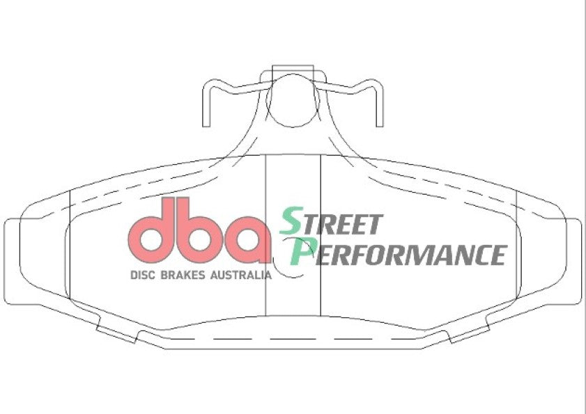 Disc Brakes Australia Street Performance Brake Pad Set DB1376SP