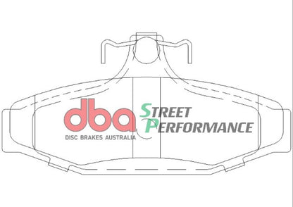 Disc Brakes Australia Street Performance Brake Pad Set DB1376SP