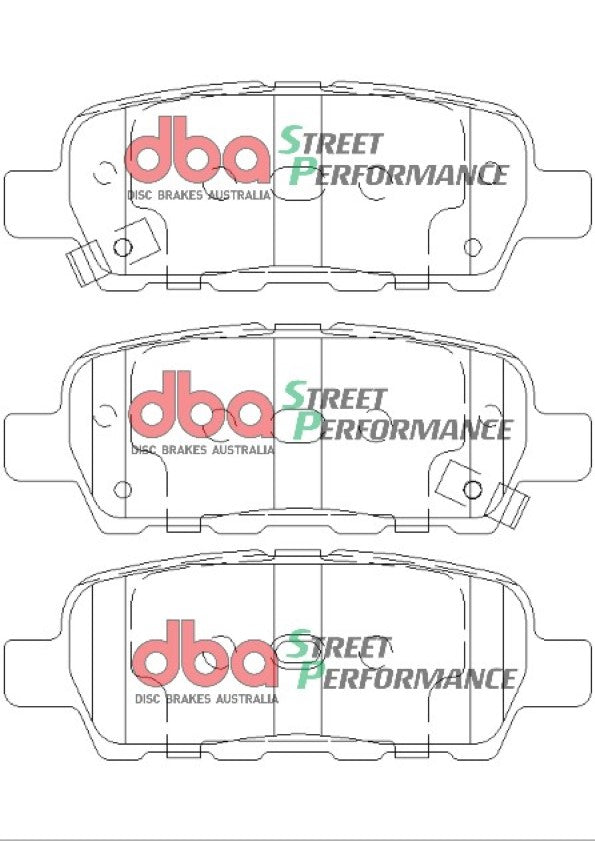 Disc Brakes Australia Street Performance Brake Pad Set DB1509SP