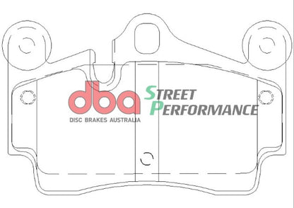 Disc Brakes Australia Street Performance Brake Pad Set DB1677SP