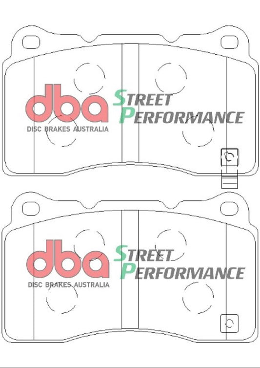 Disc Brakes Australia Street Performance Brake Pad Set DB1678SP