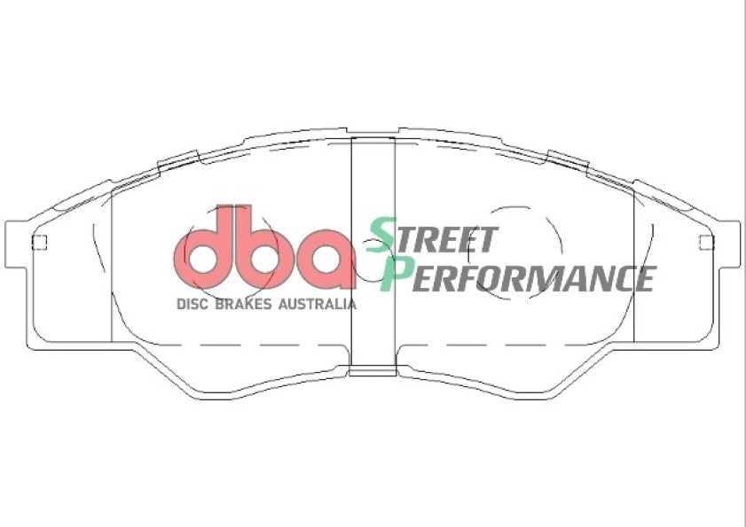 Disc Brakes Australia Street Performance Brake Pad Set DB1741SP