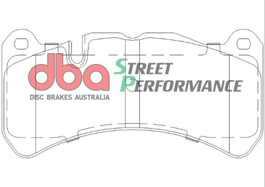 Disc Brakes Australia Street Performance Brake Pad Set DB1845SP
