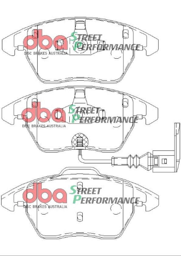 Disc Brakes Australia Street Performance Brake Pad Set DB1849SP