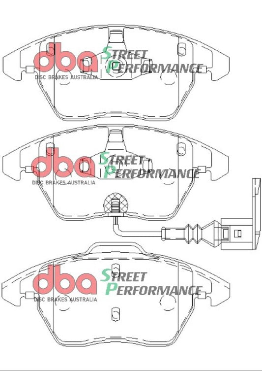 Disc Brakes Australia Street Performance Brake Pad Set DB1849SP