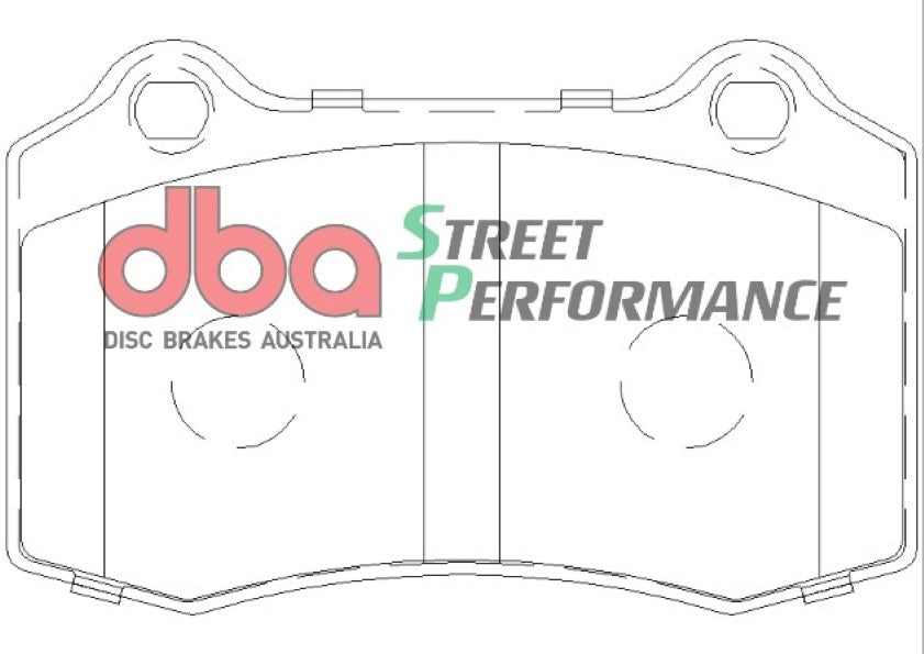 Disc Brakes Australia Street Performance Brake Pad Set DB1936SP