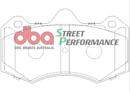 Disc Brakes Australia Street Performance Brake Pad Set DB1937SP