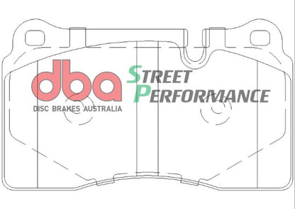 Disc Brakes Australia Street Performance Brake Pad Set DB2073SP