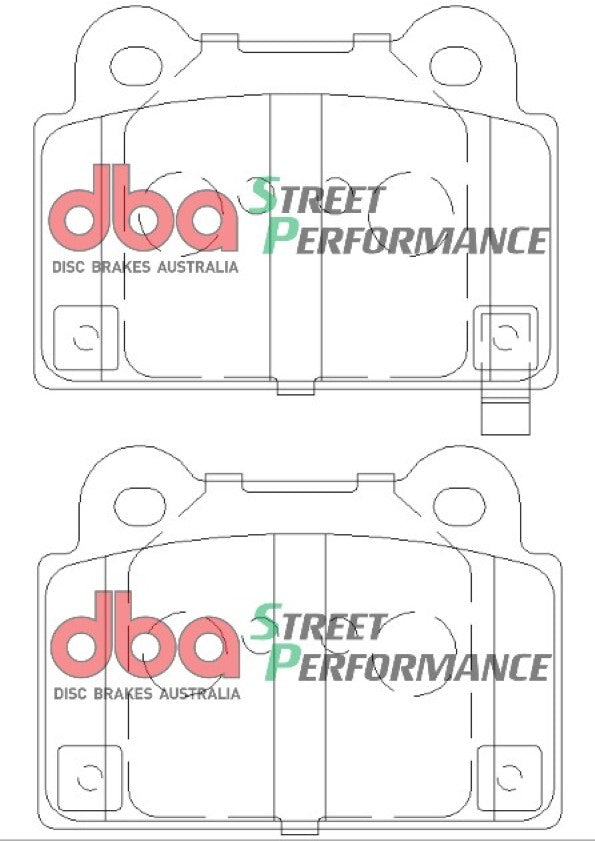 Disc Brakes Australia Street Performance Brake Pad Set DB2215SP