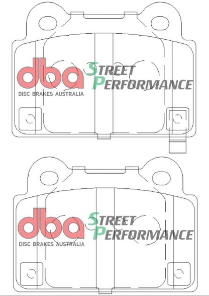 Disc Brakes Australia Street Performance Brake Pad Set DB2215SP