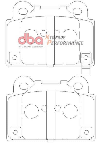 Disc Brakes Australia Xtreme Performance Brake Pad Set DB2215XP