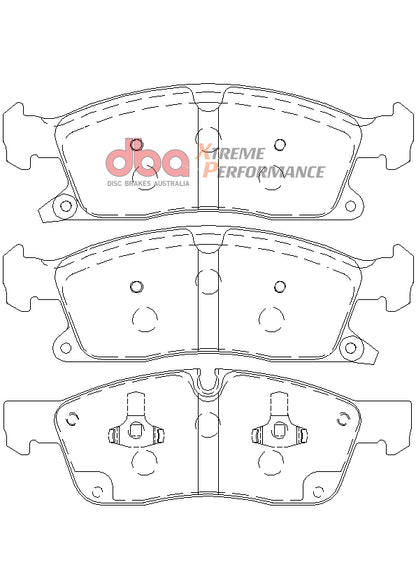 Disc Brakes Australia Xtreme Performance Brake Pad Set DB2216XP