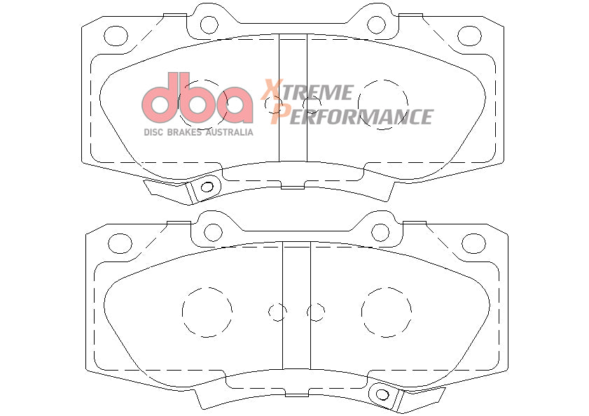 Disc Brakes Australia Xtreme Performance Brake Pad Set DB2221XP