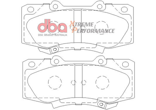 Disc Brakes Australia Xtreme Performance Brake Pad Set DB2221XP