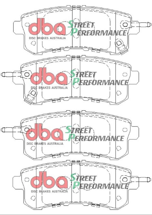 Disc Brakes Australia Street Performance Brake Pad Set DB2244SP