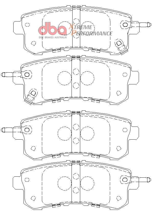 Disc Brakes Australia Xtreme Performance Brake Pad Set DB2244XP