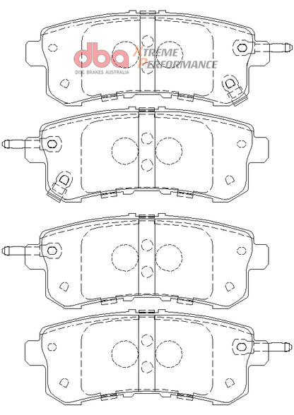 Disc Brakes Australia Xtreme Performance Brake Pad Set DB2244XP