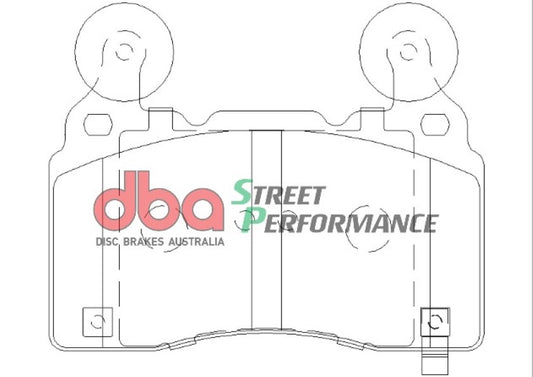 Disc Brakes Australia Street Performance Brake Pad Set DB2358SP