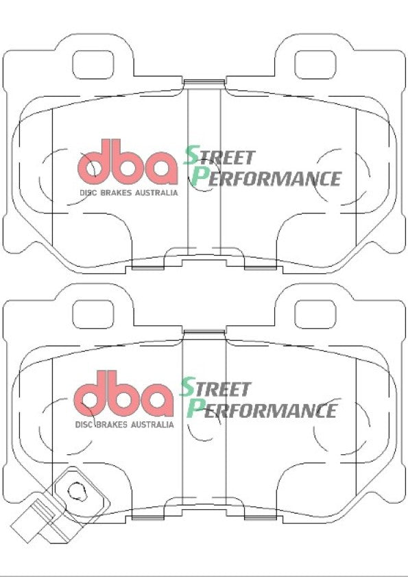 Disc Brakes Australia Street Performance Brake Pad Set DB2401SP