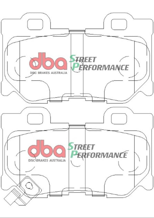 Disc Brakes Australia Street Performance Brake Pad Set DB2401SP