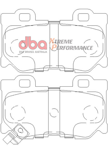 Disc Brakes Australia Xtreme Performance Brake Pad Set DB2401XP