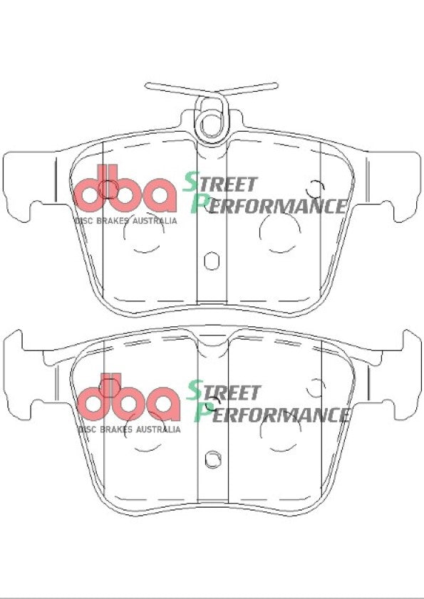 Disc Brakes Australia Street Performance Brake Pad Set DB2415SP