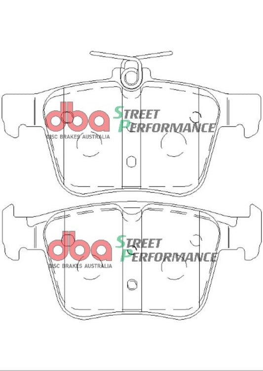 Disc Brakes Australia Street Performance Brake Pad Set DB2415SP