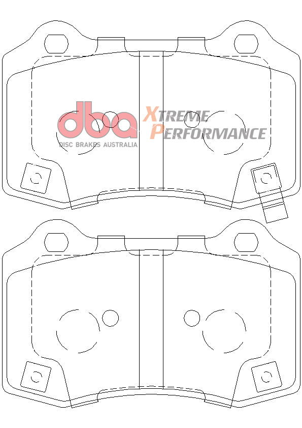 Disc Brakes Australia Xtreme Performance Brake Pad Set DB8805XP